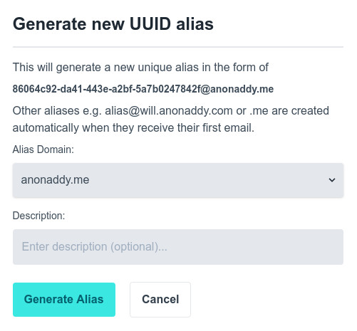 Generate UUID Alias